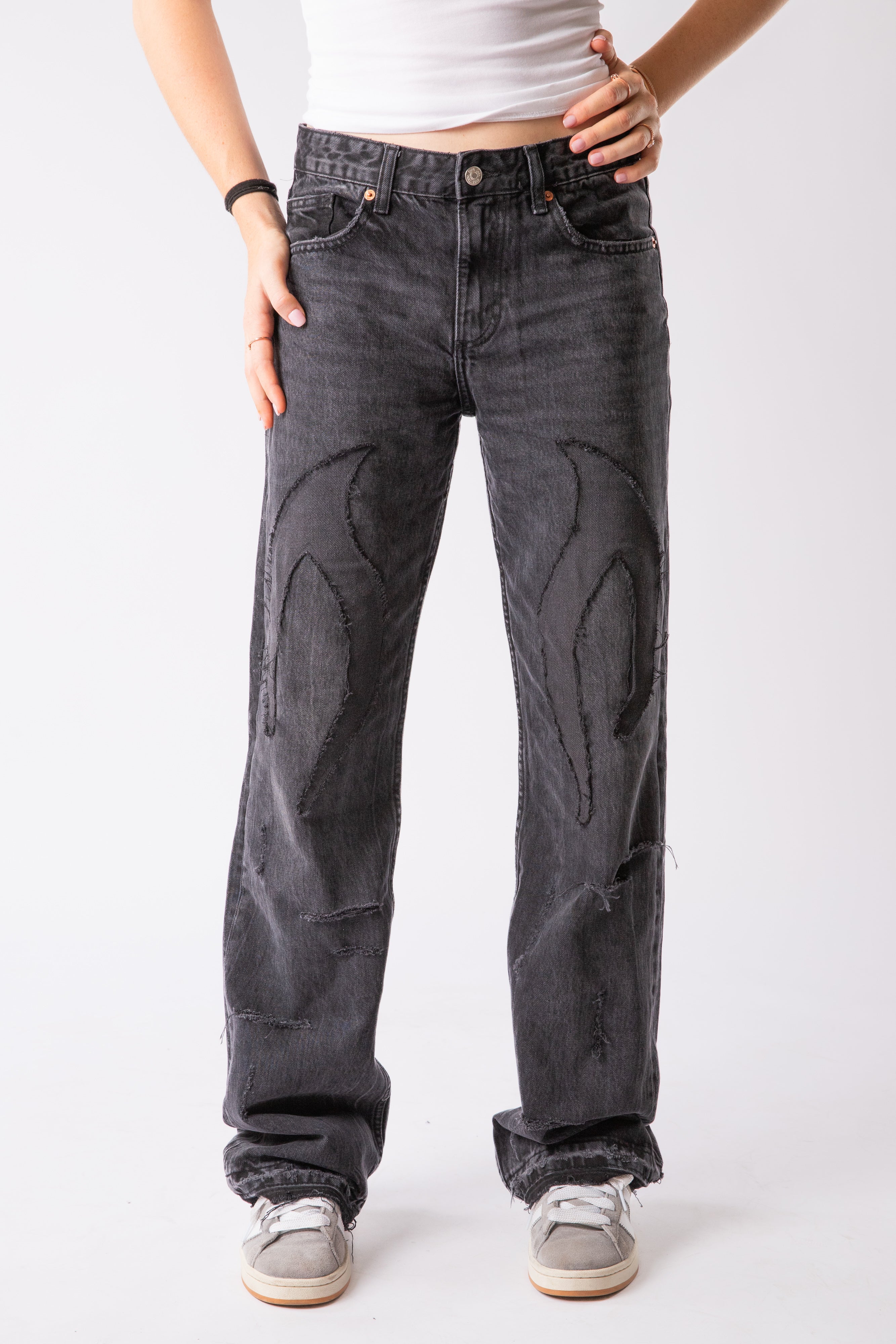 Custom Distressed Tribal Jeans Women's-Kalhoty-Custompantsprg-pikastore.cz