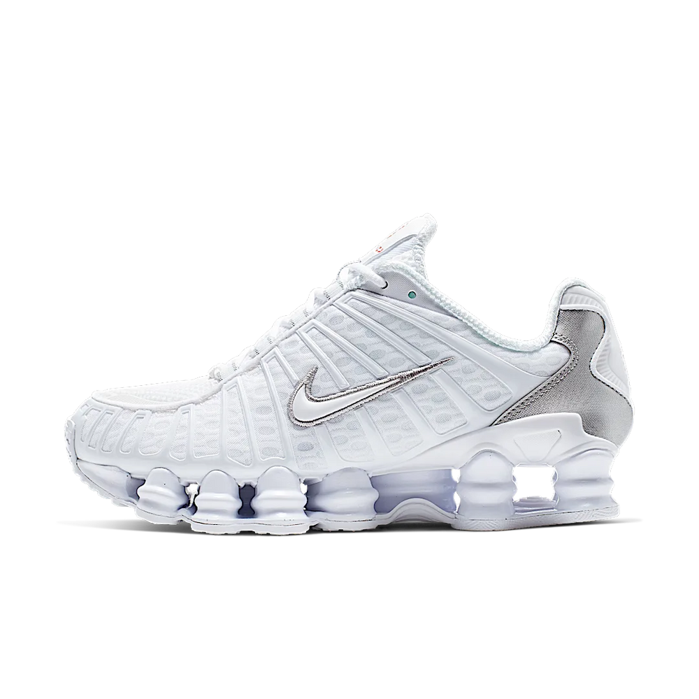 Nike Shox TL White Metallic Silver Max Orange (Women's)-sneakers-Nike-pikastore.cz