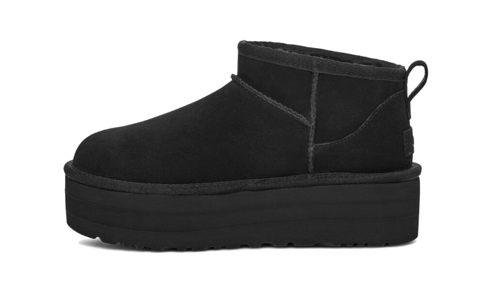 UGG Wmns Classic Ultra Mini Platform Boot Black-UGG-pikastore.cz