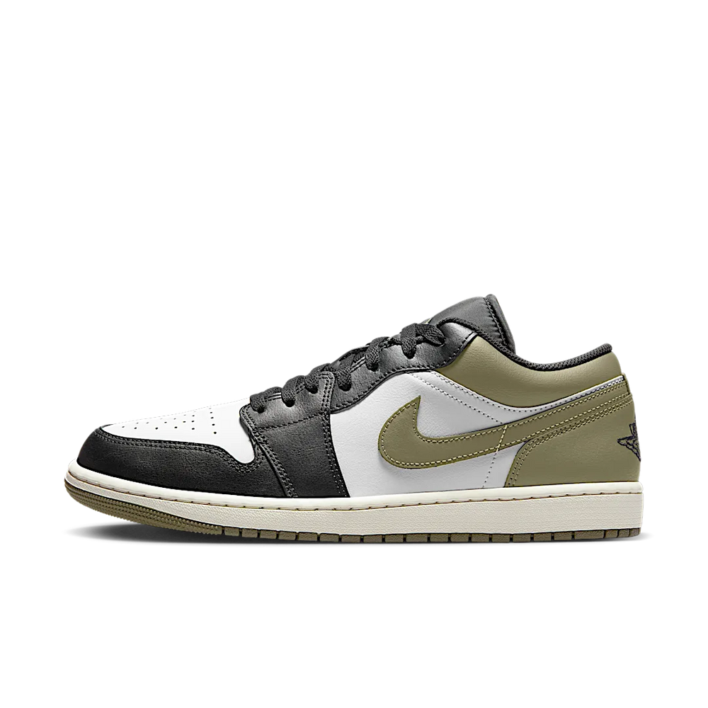 Nike Air Jordan 1 Low Black Toe Medium Olive-Air Jordan-pikastore.cz
