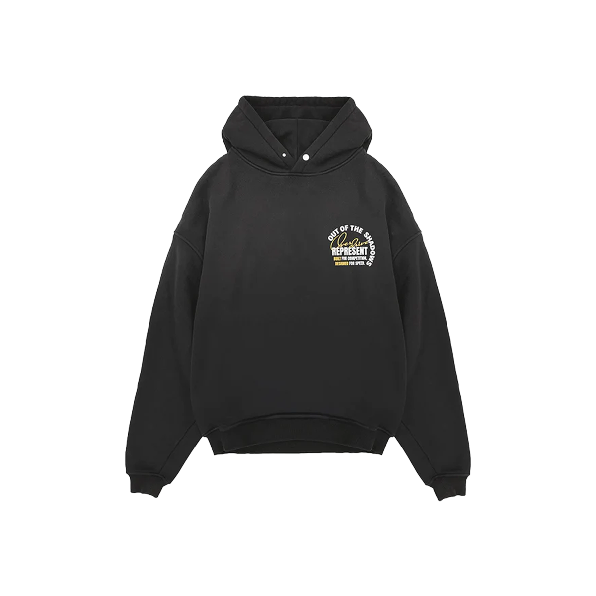 Represent Out Of The Shadows Hoodie Stained Black-Represent-pikastore.cz