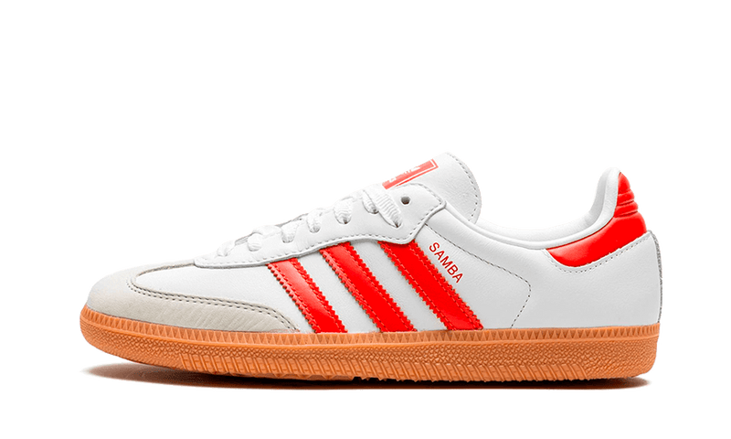 Adidas Samba OG White Solar Red Gum (Women's)-sneakers-Adidas-pikastore.cz