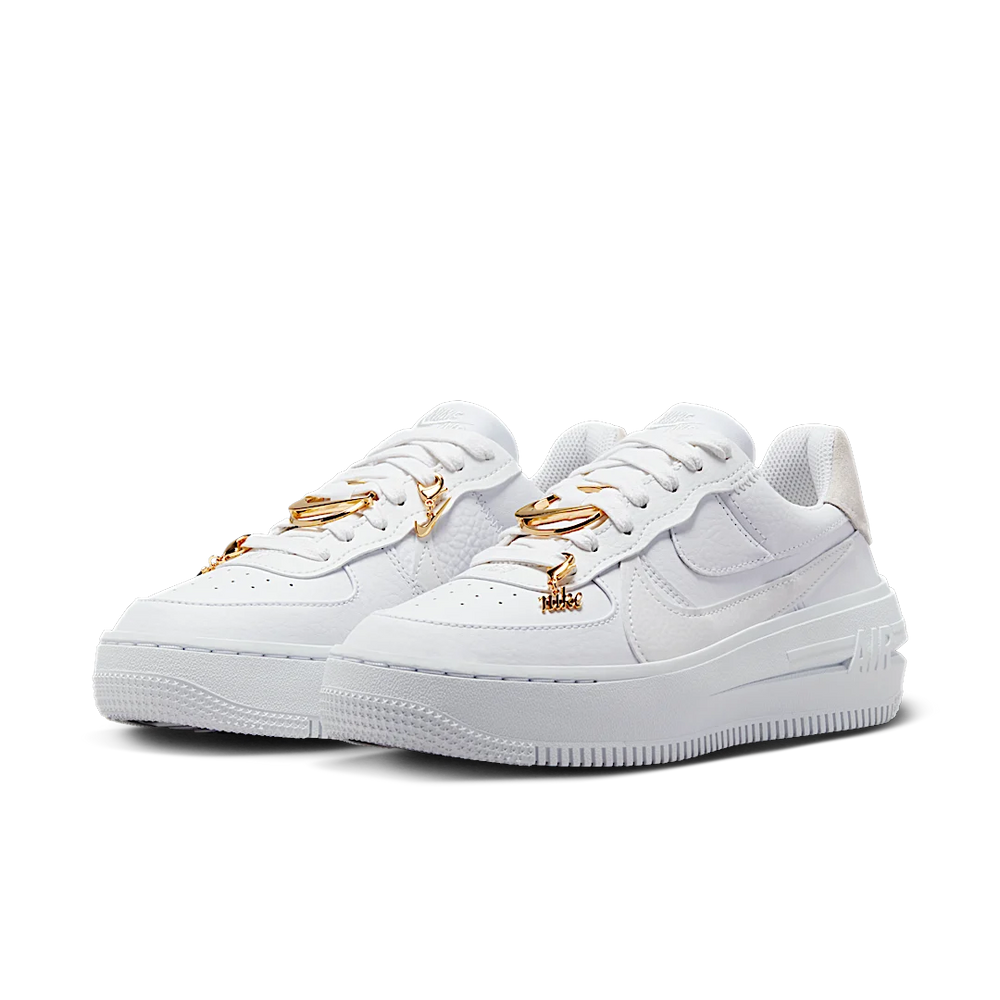 Nike Air Force 1 Low PLT.AF.ORM Bling White Metallic Gold (Women's)-sneakers-Nike-pikastore.cz