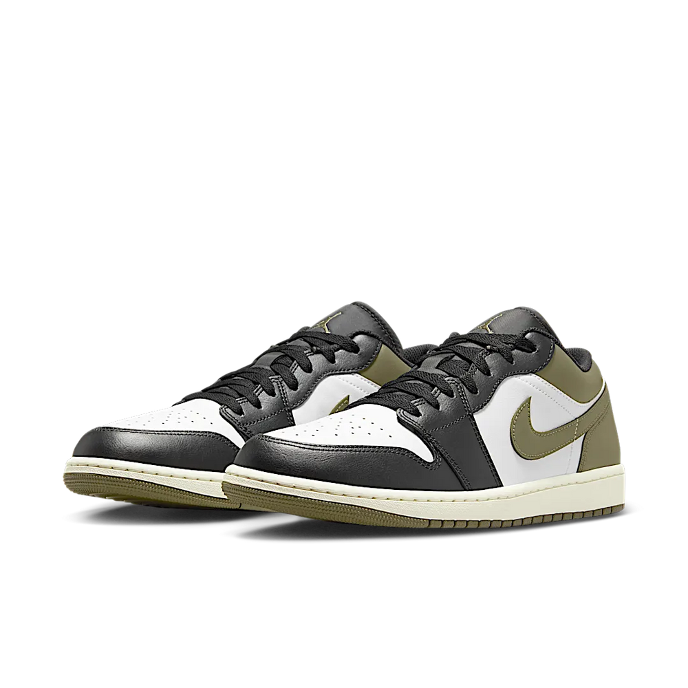 Nike Air Jordan 1 Low Black Toe Medium Olive-Air Jordan-pikastore.cz