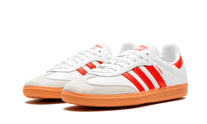 Adidas Samba OG White Solar Red Gum (Women's)-sneakers-Adidas-pikastore.cz