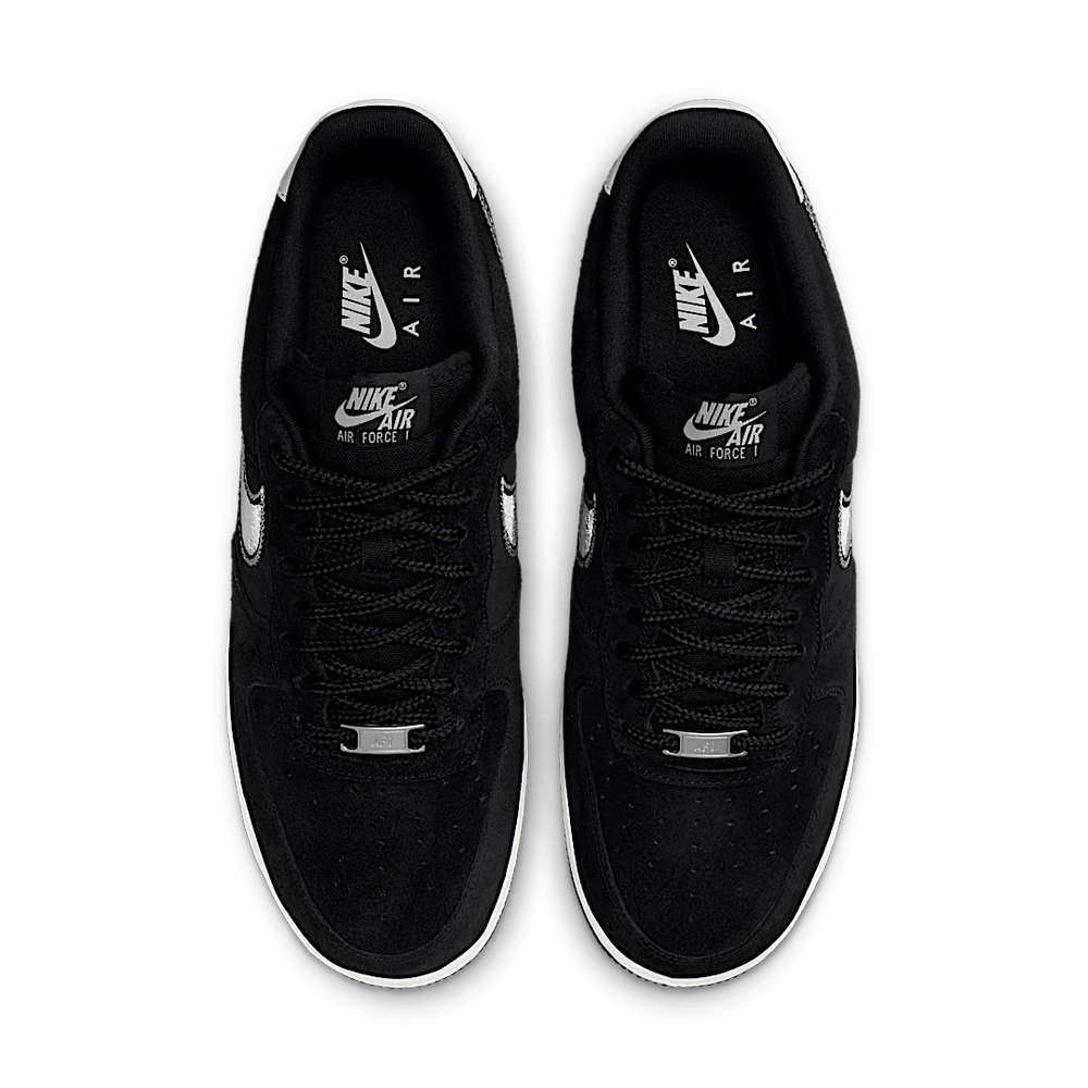 Nike Air Force 1 07 LV8 Embroidered Swoosh - Black Sail-Nike-pikastore.cz