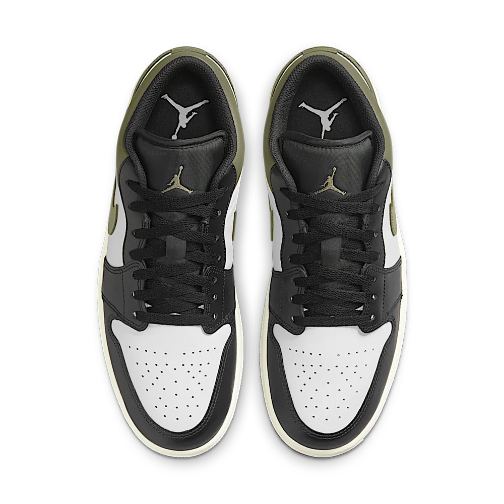 Nike Air Jordan 1 Low Black Toe Medium Olive-Air Jordan-pikastore.cz