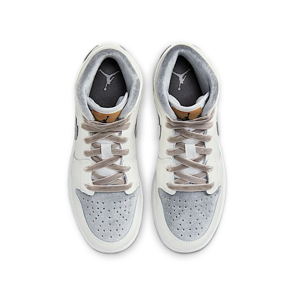 Nike Air Jordan 1 Mid SE GS Pewter Velvet Toe-Air Jordan-pikastore.cz