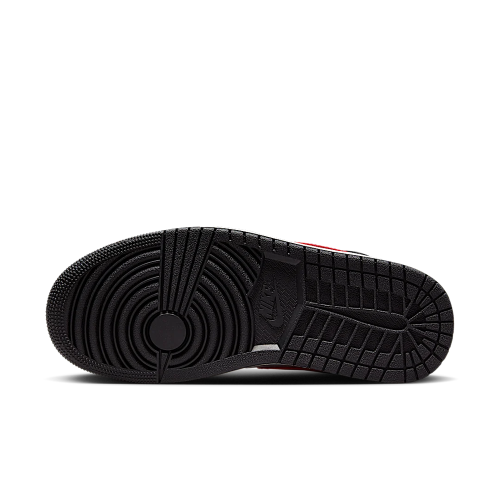 Nike Air Jordan 1 Mid Black College Grey Gym Red (Women's)-sneakers-Air Jordan-pikastore.cz