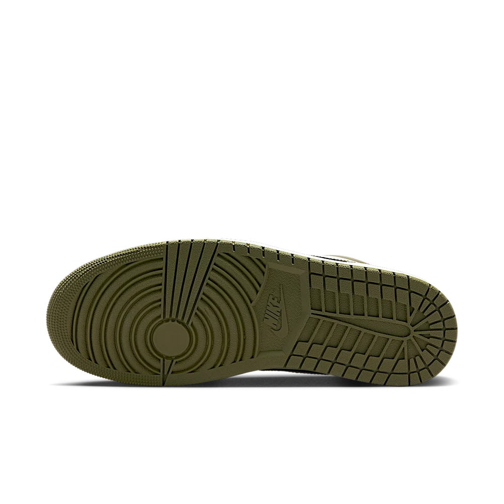 Nike Air Jordan 1 Low Black Toe Medium Olive-Air Jordan-pikastore.cz