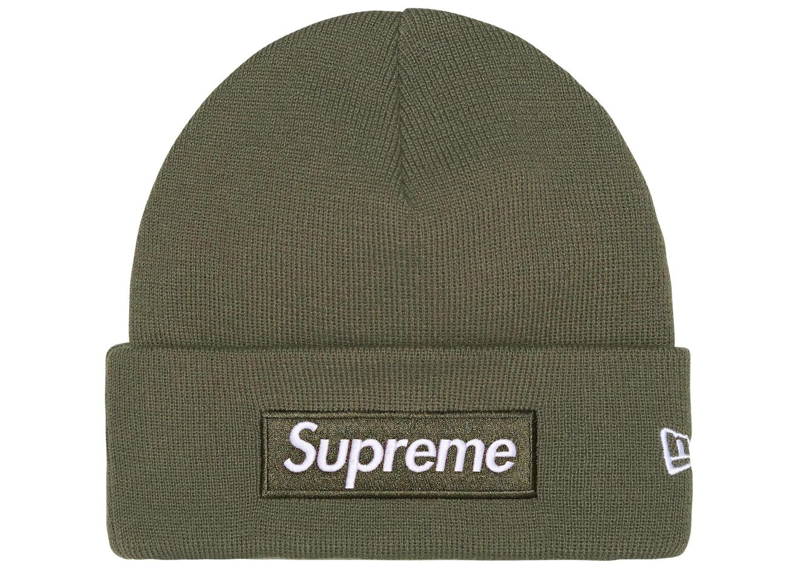 Supreme New Era Box Logo Beanie (FW25) Light Olive