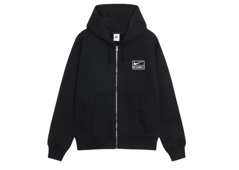 Stussy x Nike Stone Washed Fleece Zip Hoodie (FW25)-Nike-pikastore.cz