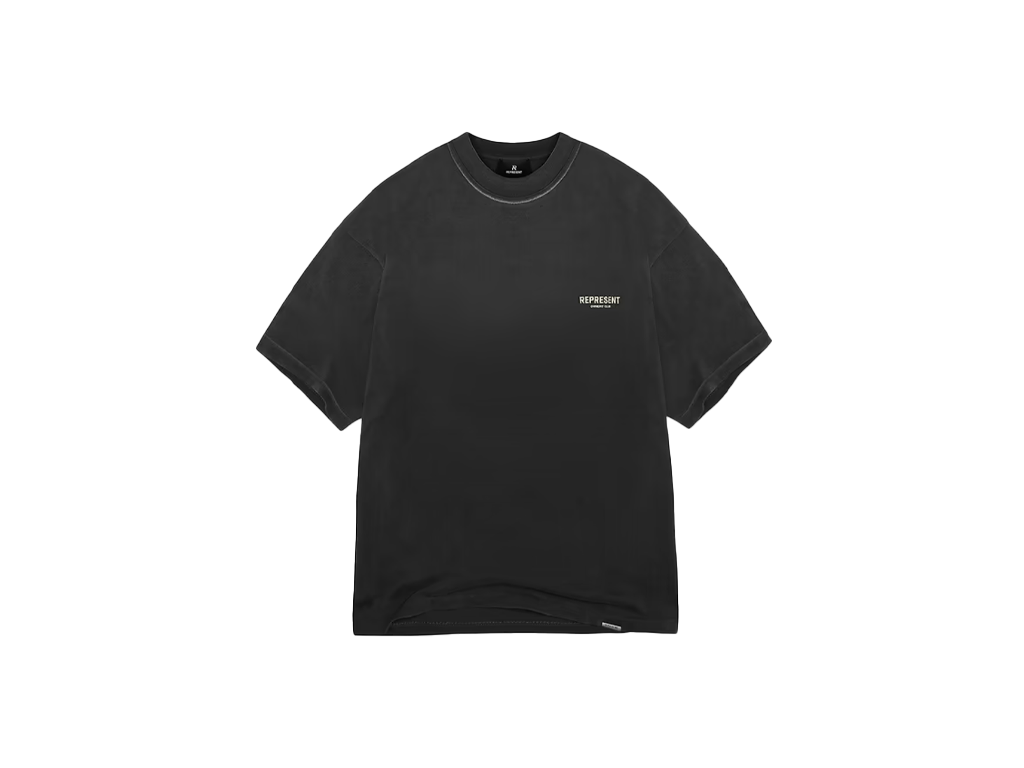 Represent Owners Club Aged T-Shirt Black-Represent-pikastore.cz