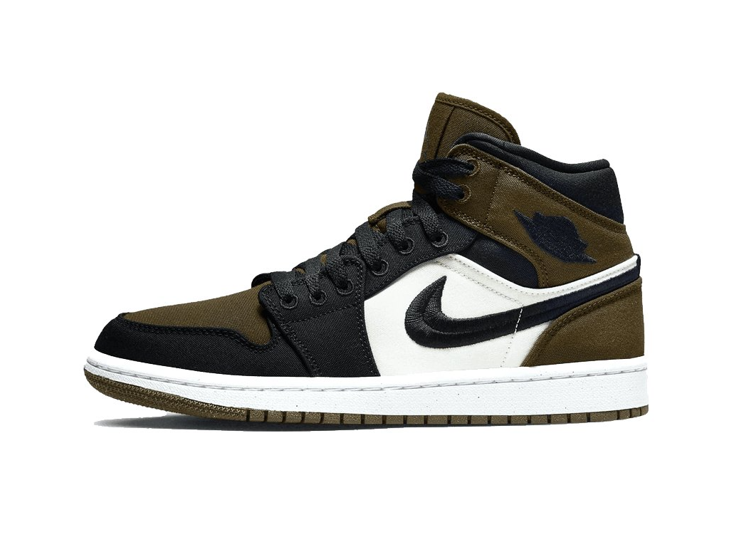 Nike Jordan 1 Mid Olive Toe (Women's)-sneakers-Air Jordan-pikastore.cz
