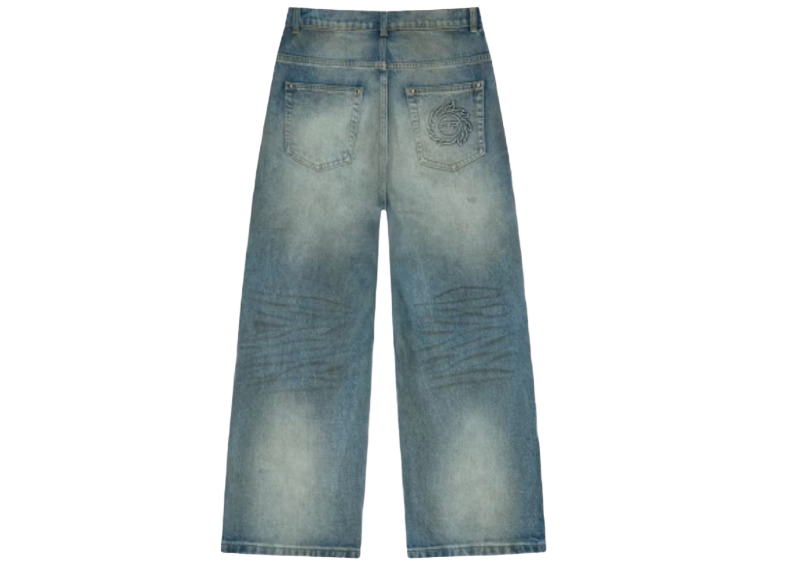 Broken Planet Wide-Leg Denim Jeans Light Blue-Broken Planet-pikastore.cz
