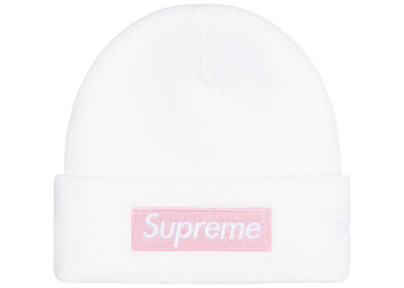 Supreme New Era Box Logo Beanie (FW25) White