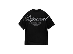 Represent Owners Club Script T-Shirt Black