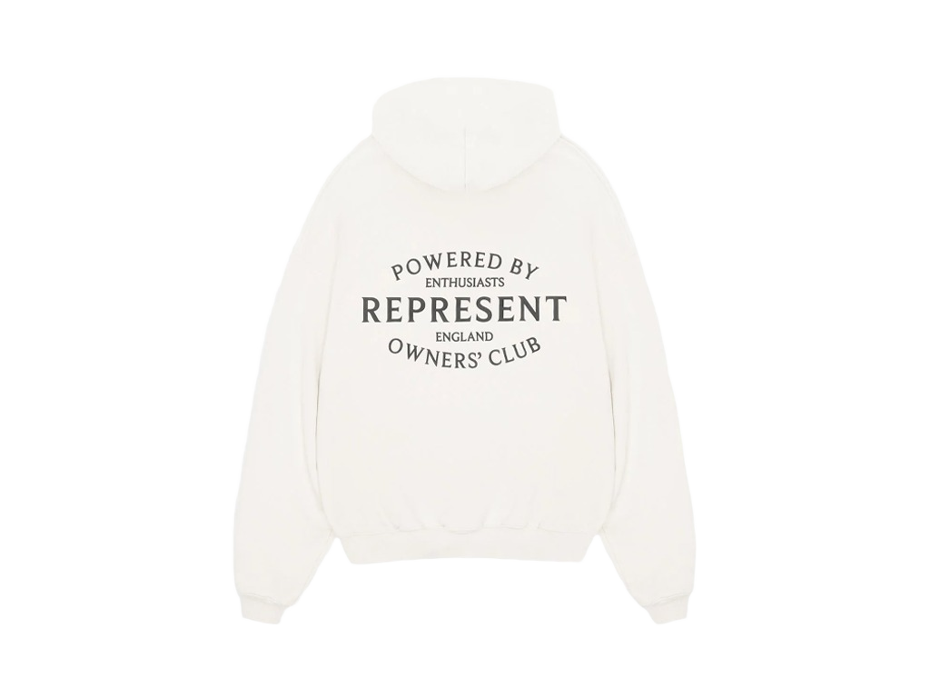 Represent Owners Club Stamp Hoodie Flat White-Represent-pikastore.cz