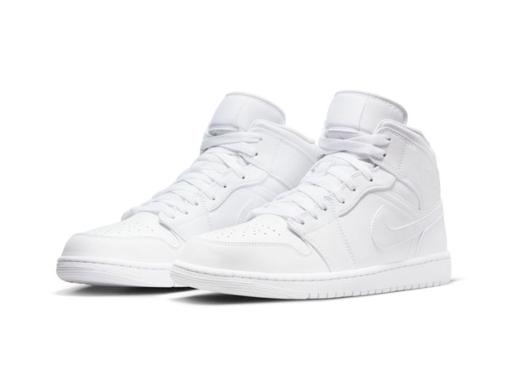 Nike Jordan 1 Mid Triple White (2022/2023)-sneakers-Air Jordan-pikastore.cz