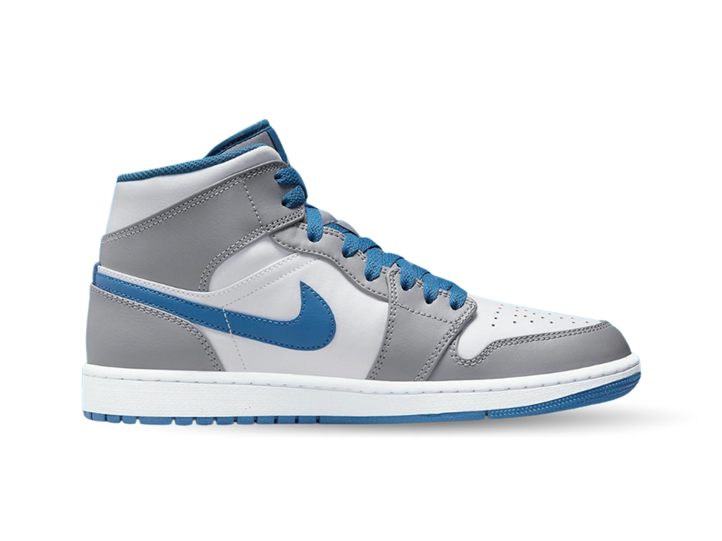 Nike Jordan 1 Mid True Blue Cement (GS)-sneakers-Air Jordan-pikastore.cz