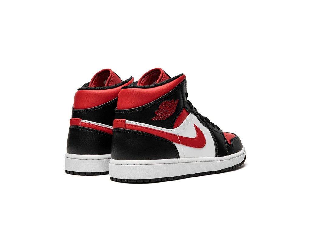 Nike Air Jordan 1 Mid Black Fire Red (GS)-sneakers-Air Jordan-pikastore.cz