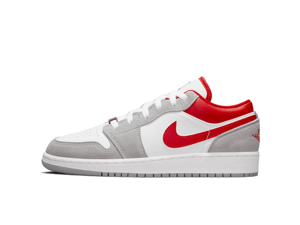 Nike Jordan 1 Low SE Smoke Grey Gym Red (GS)-sneakers-Air Jordan-pikastore.cz