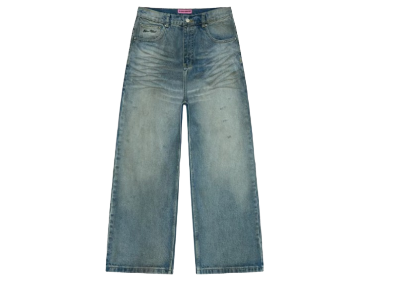 Broken Planet Wide-Leg Denim Jeans Light Blue-Broken Planet-pikastore.cz