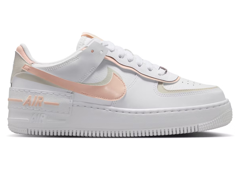 Nike Air Force 1 Low Shadow White Light Orewood Brown Washed Coral (Womens)
