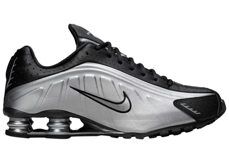 Nike Shox R4 Metallic Silver Black