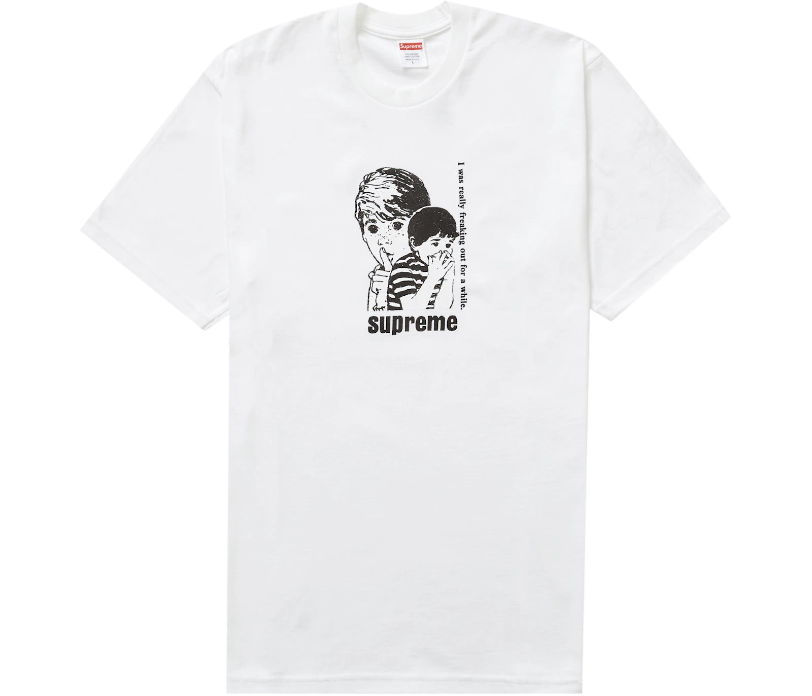 Supreme Freaking Out Tee White-Supreme-pikastore.cz