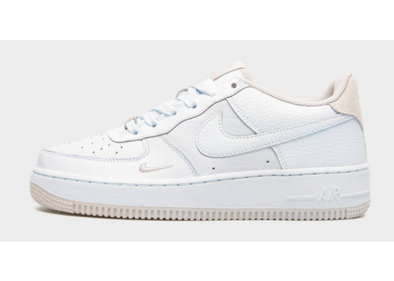 Nike Air Force GS Mini Swoosh White Beige