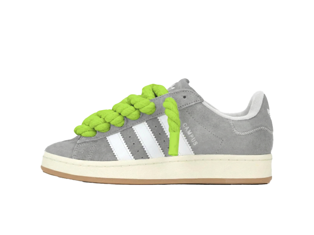 Adidas Campus 00s Grey Rope Laces Lime Green-Adidas-pikastore.cz