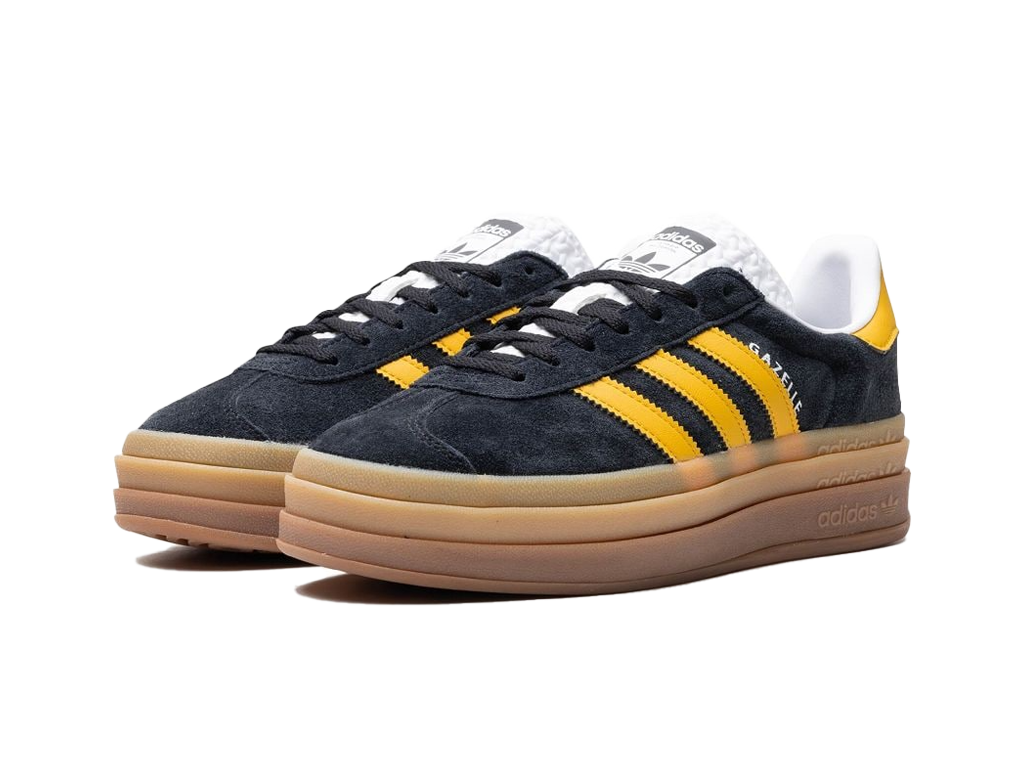 Adidas Gazelle Bold Black Bold Gold (Women's)-sneakers-Adidas-pikastore.cz