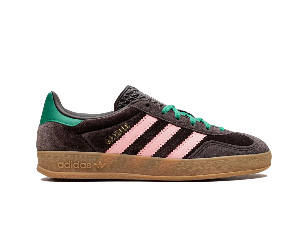 Adidas Gazelle Indoor Dark Brown Glow Pink – baskets – photo 3 sur 5