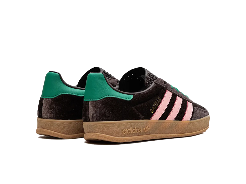 Adidas Gazelle Indoor Dark Brown Glow Pink – baskets – photo 4 sur 5