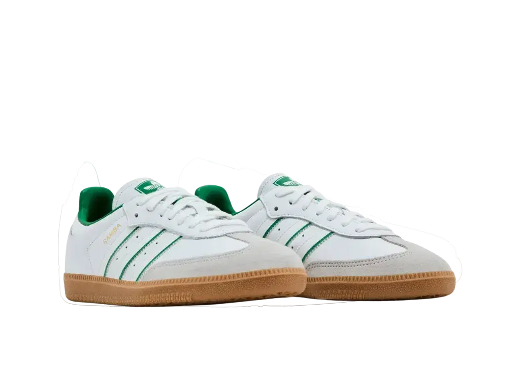 Adidas Samba OG Cloud White Green-Adidas-pikastore.cz
