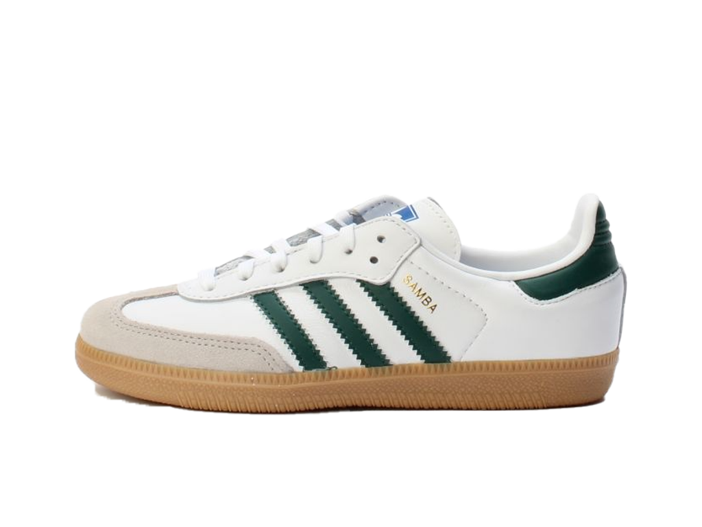 Adidas Samba OG J White Collegiate Green Gum-Adidas-pikastore.cz