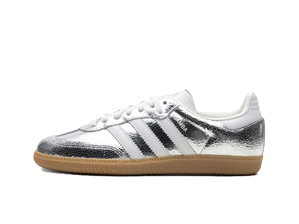 Adidas Wmns Samba OG Silver Metallic Cracked Leather-Adidas-pikastore.cz