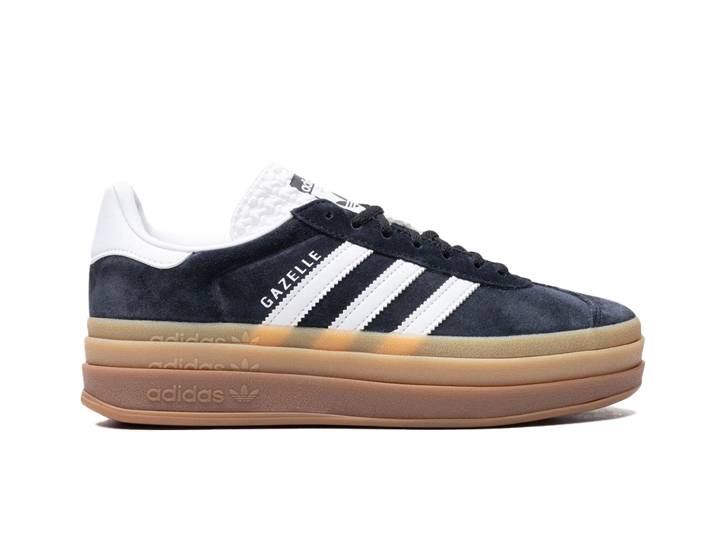 Adidas Gazelle Bold Black White Gum (Women's)-sneakers-Adidas-pikastore.cz