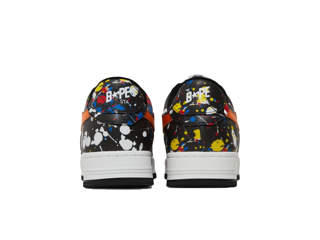 BAPE Bapesta Low Paint Splatter - Black-BAPE-pikastore.cz