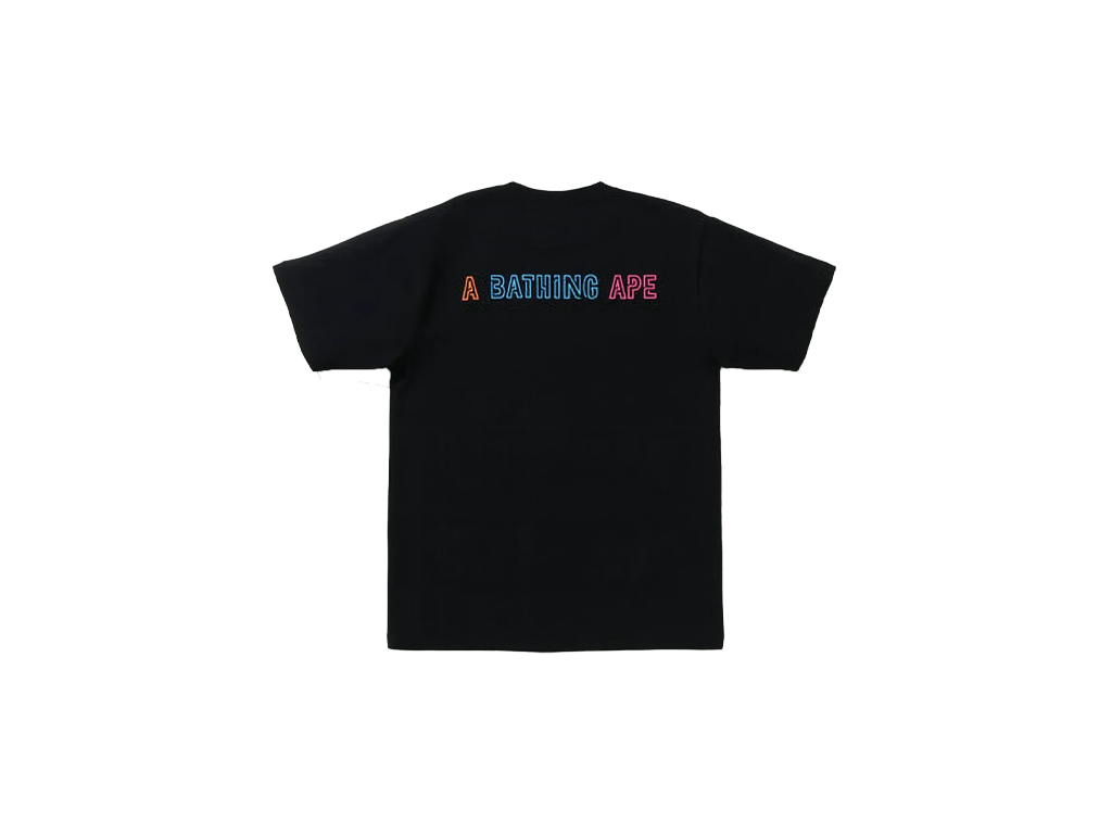 BAPE Halloween Neon Mexican Skull Tee Black-BAPE-pikastore.cz
