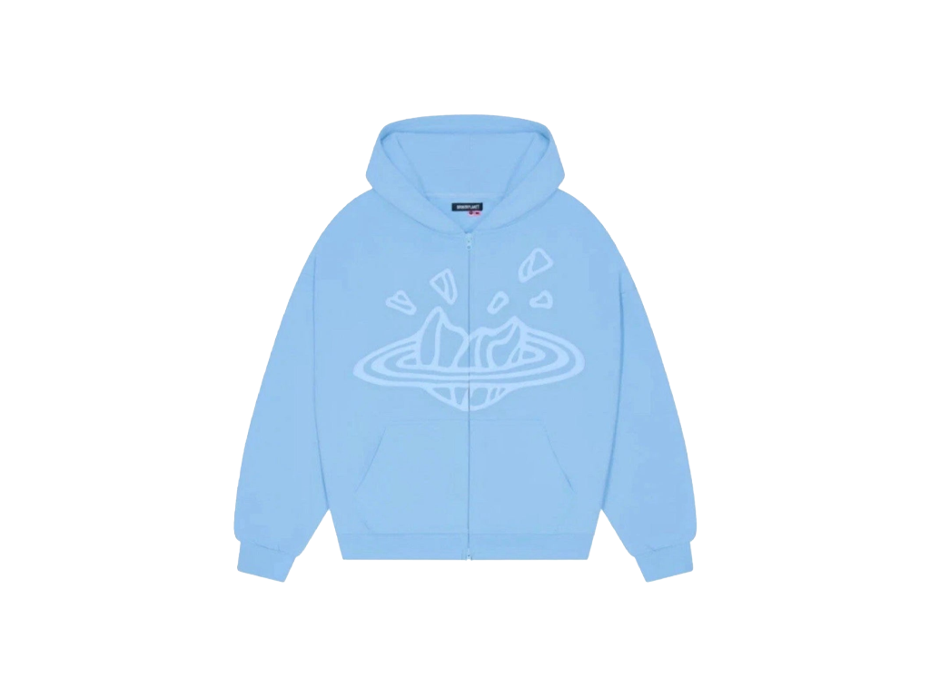 Broken Planet Market Sky Blue Zip Up Hoodie Sky Blue-Broken Planet-pikastore.cz