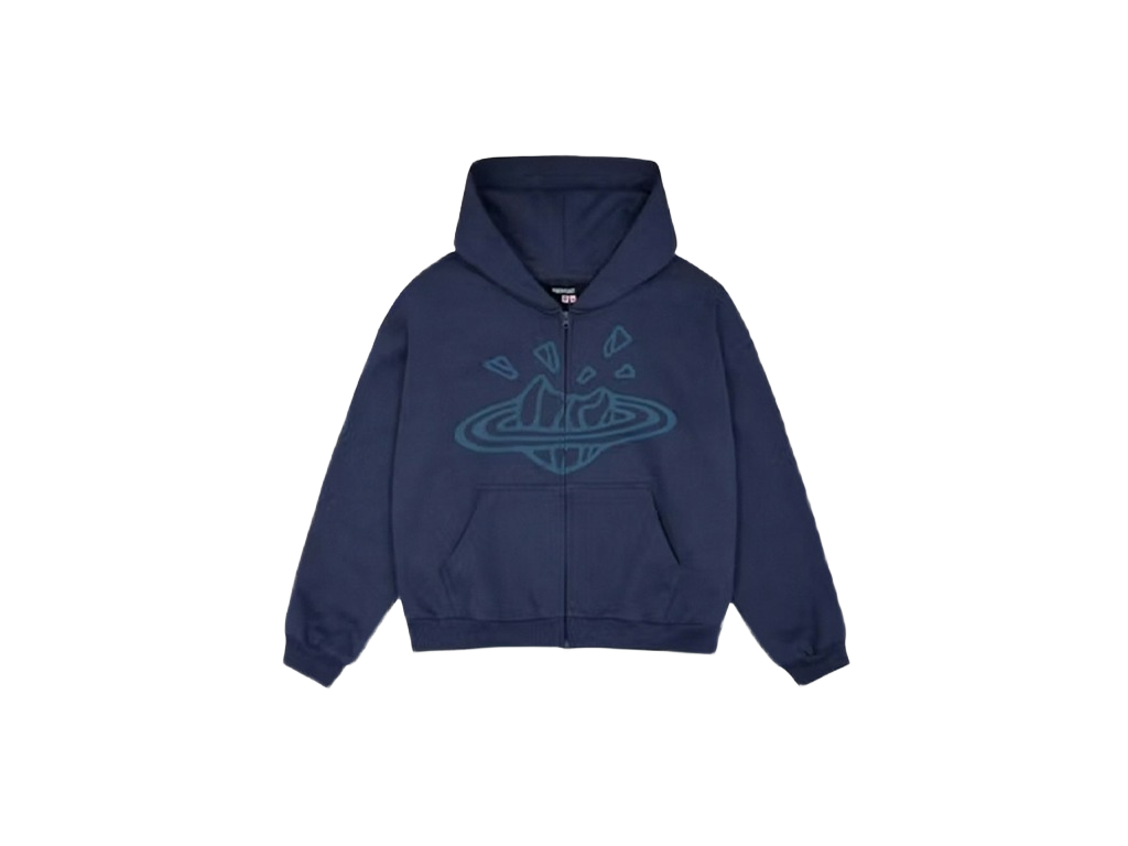 Broken Planet Zip-Up Hoodie Deep Navy-Broken Planet-pikastore.cz