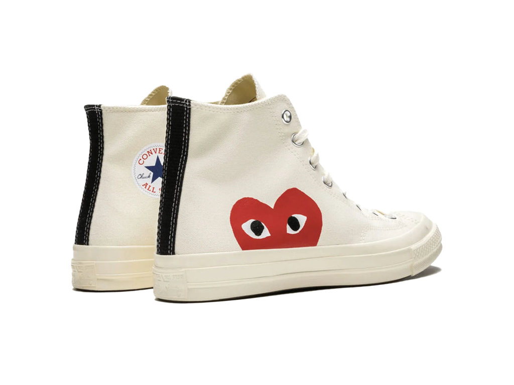 Converse Chuck Taylor All Star 70 Hi Comme des Garcons PLAY White-Converse-pikastore.cz
