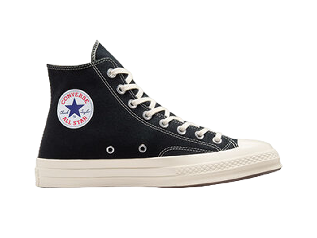 Converse Comme des Garcons PLAY x Chuck 70 High Single Heart - Black-Converse-pikastore.cz