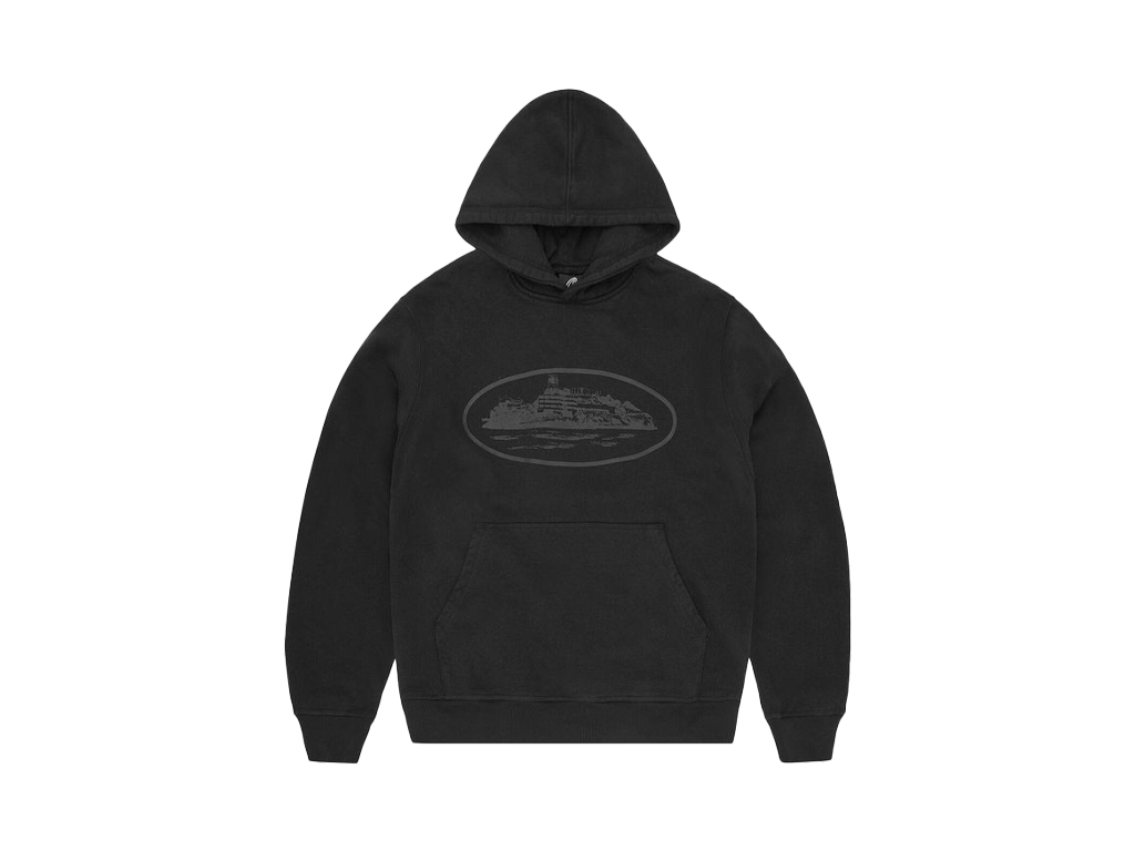Corteiz Alcatraz Hoodie Black