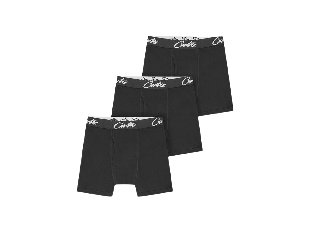 Corteiz Allstarz Boxers (3 Pack) Black-Corteiz-pikastore.cz