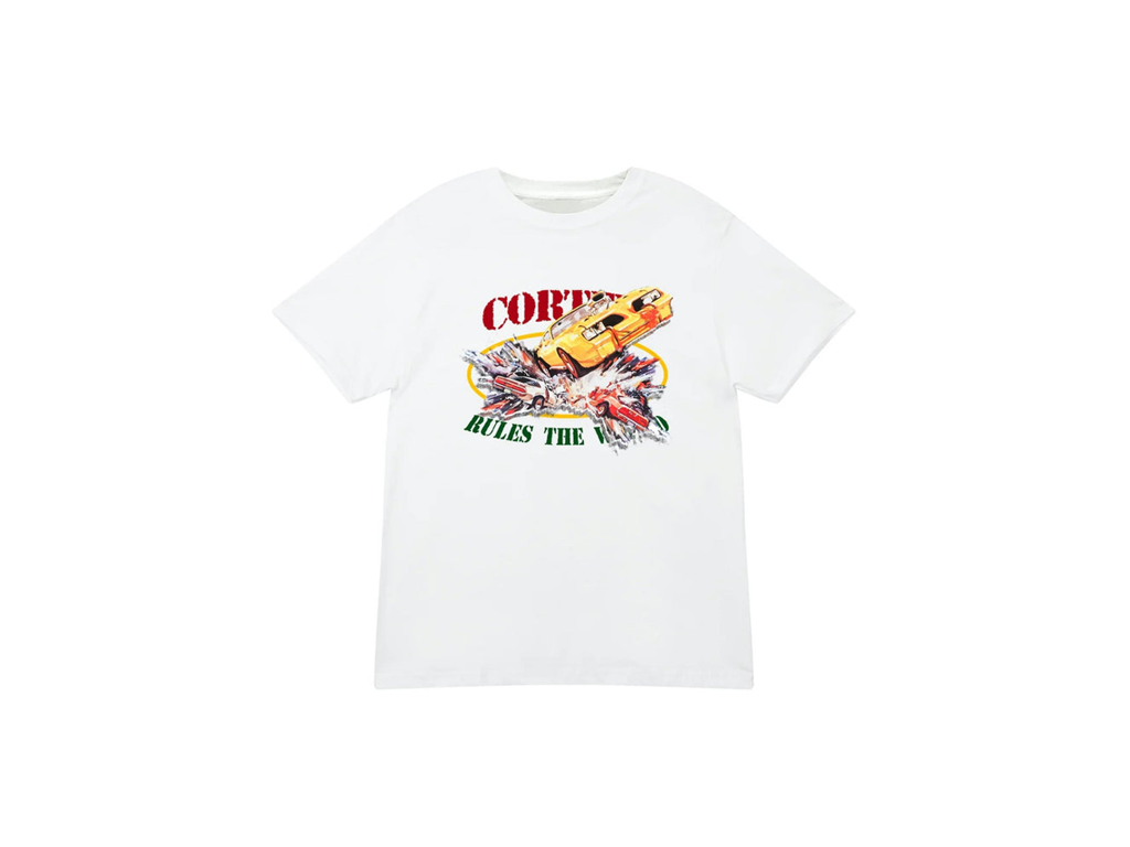 Corteiz Car Crash Tee White-Corteiz-pikastore.cz