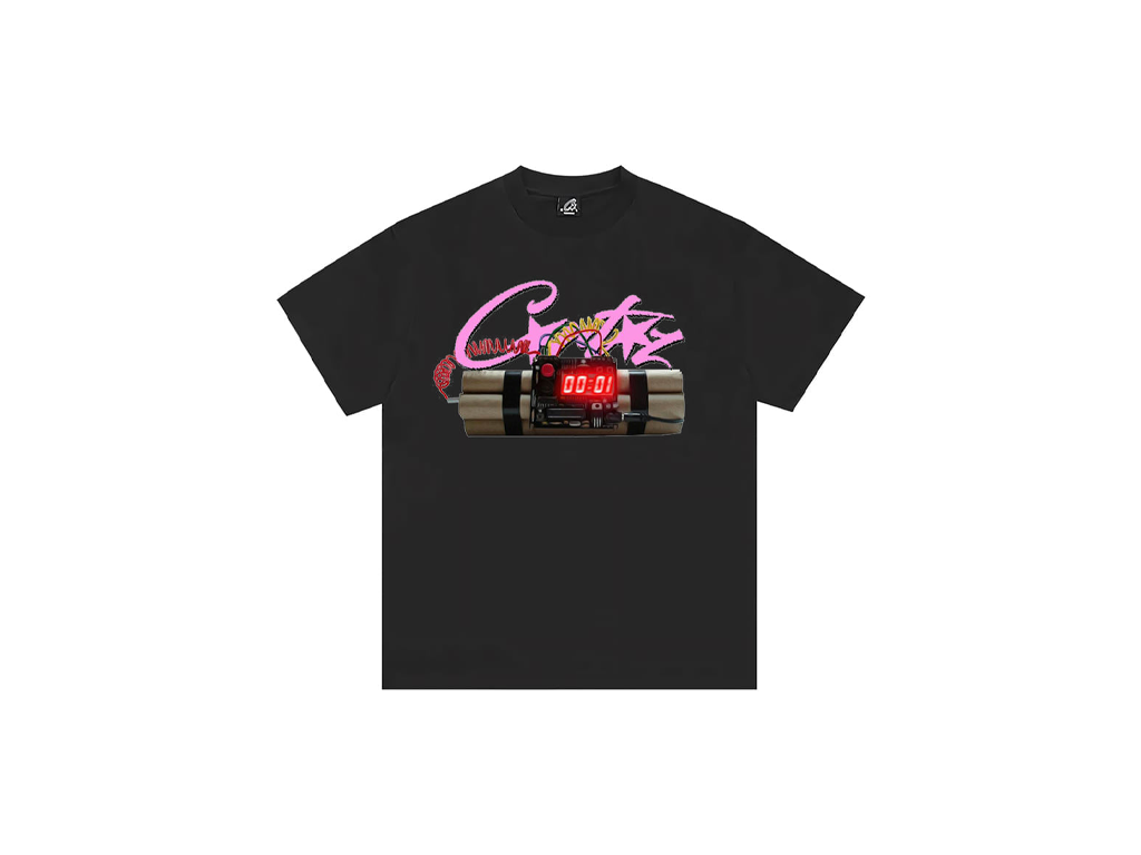 Corteiz No Time 4 Luv Tee Black-Corteiz-pikastore.cz