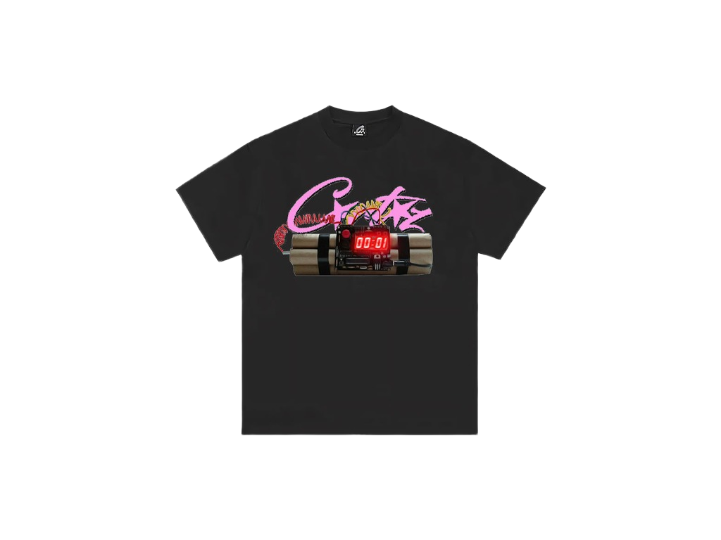 Corteiz No Time 4 Luv Tee Black-Corteiz-pikastore.cz